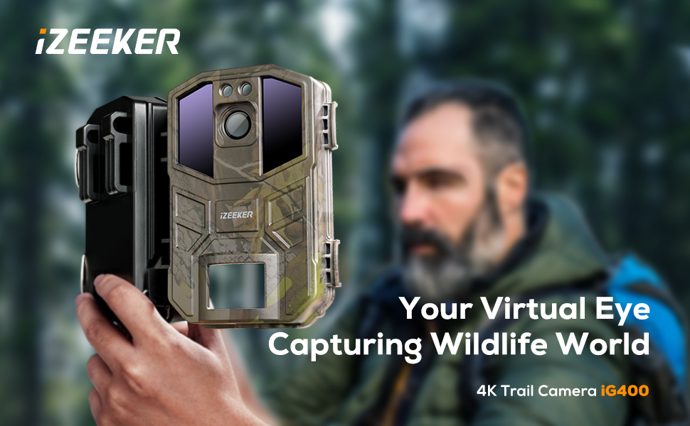 WOLFANG Wildlife Camera 4K 48MP - Zonne-energie Nachtzicht Camera Voor Dieren Monitoring