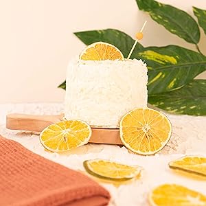 lemon orange cake decorate