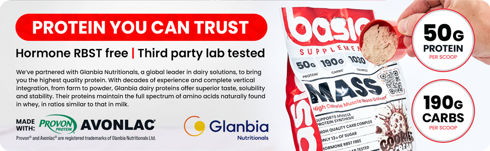 Protein you can Trust Hormone RBST free and Third party lab tested