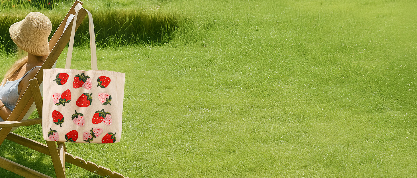 Miss Adola Embroidery Canvas Tote Bag for Women