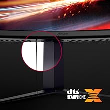 4 pole jeadphone out monitor, gaming monitor