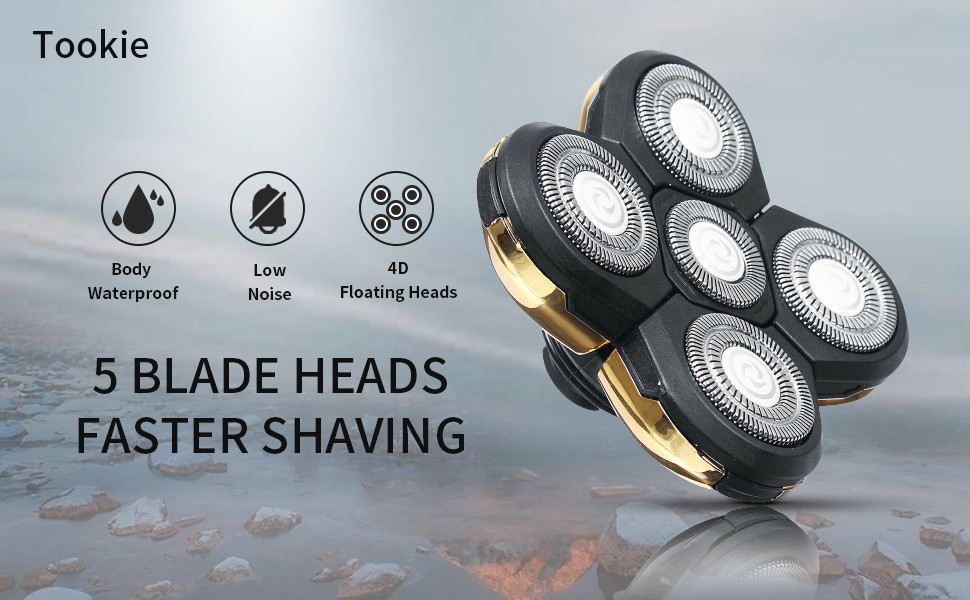 5 Head Shaver Heads, 2PCS Shaver Blade Heads Shaver