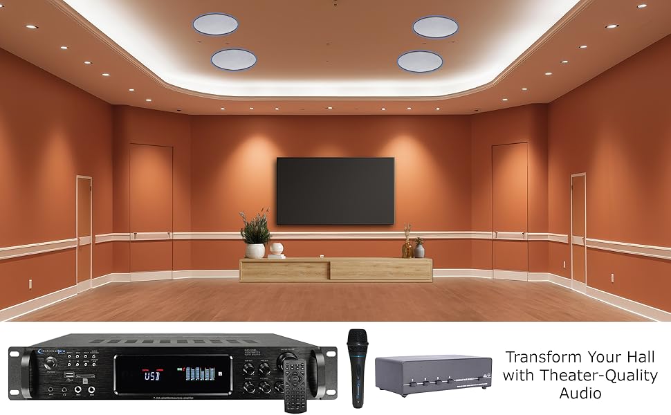 Vaiyer Home Audio System Kit 7.2 Channel 4500 Watts Bluetooth Amplifier