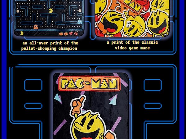 Amazon.com: PAC-Man Classic Maze 45 x 60 Inch Throw Blanket