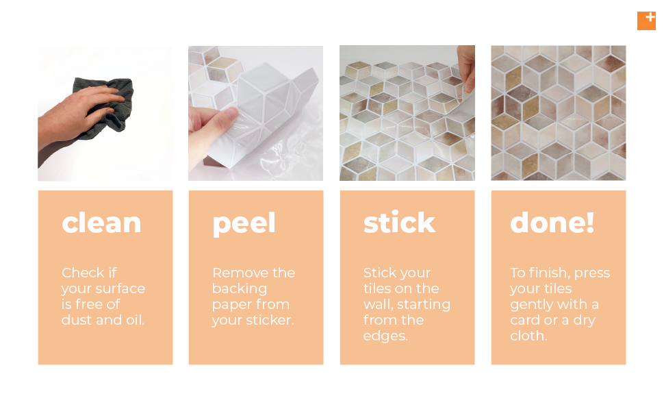 WALPLUS 20 Sheets Peel and Stick Kitchen Backsplash Tile