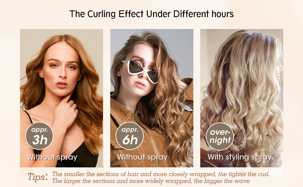 Heatless Curls Headband, IENIN Heatless Curling Hair