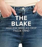 Link to the listing for Joe's Jeans Women's Blake High-Rise Wide-Leg Crop Piazza jeans. 