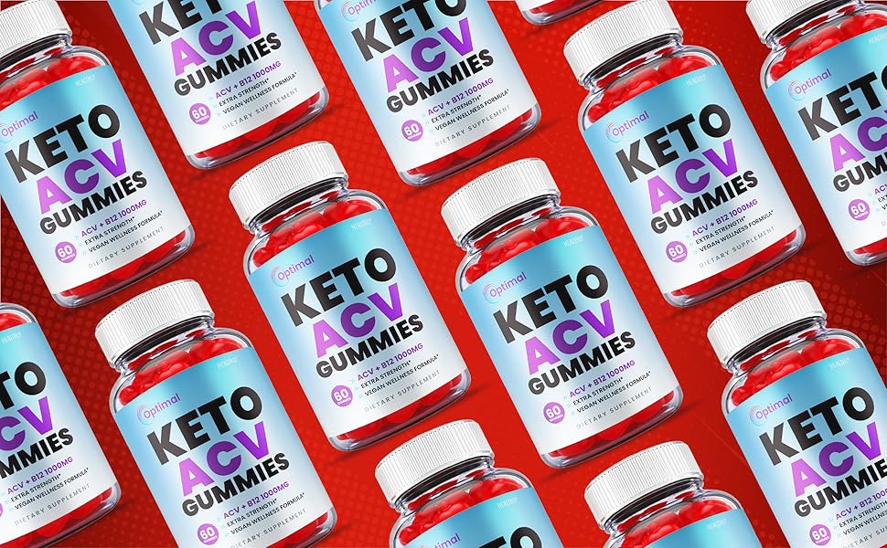 (3 Pack) Optimal Keto ACV Gummies Official Formula, Vegan