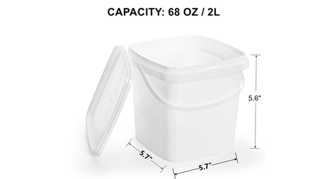 Plastic Bucket with Lid
