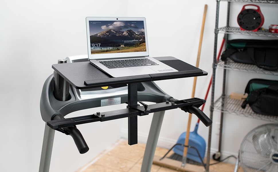 VIVO Universal Wooden Laptop Treadmill Desk, Adjustable Ergonomic