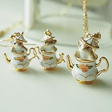 Handmade enamel chipmunk jewelry