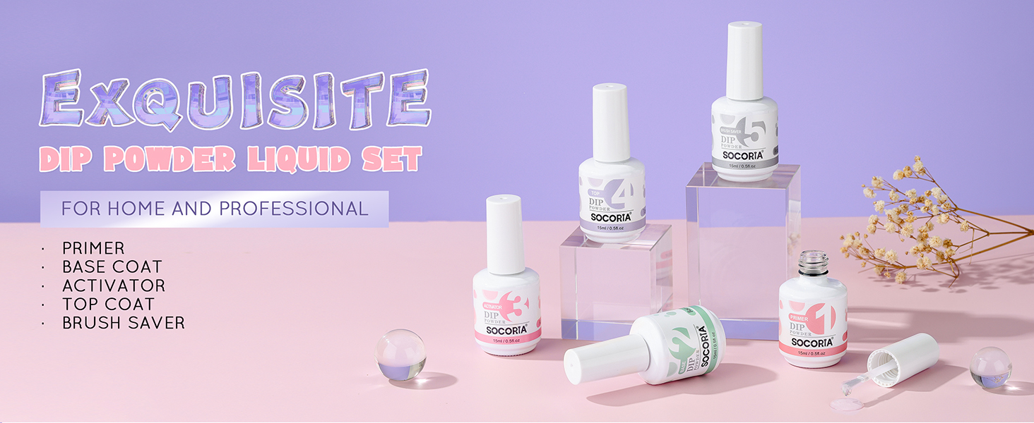 dip powder liquid set