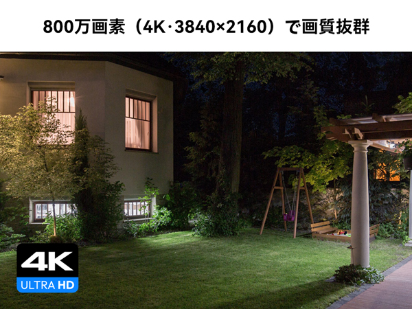 Amazon.co.jp: 【4K画質・フルカラー撮影】H.View ドーム型 防犯