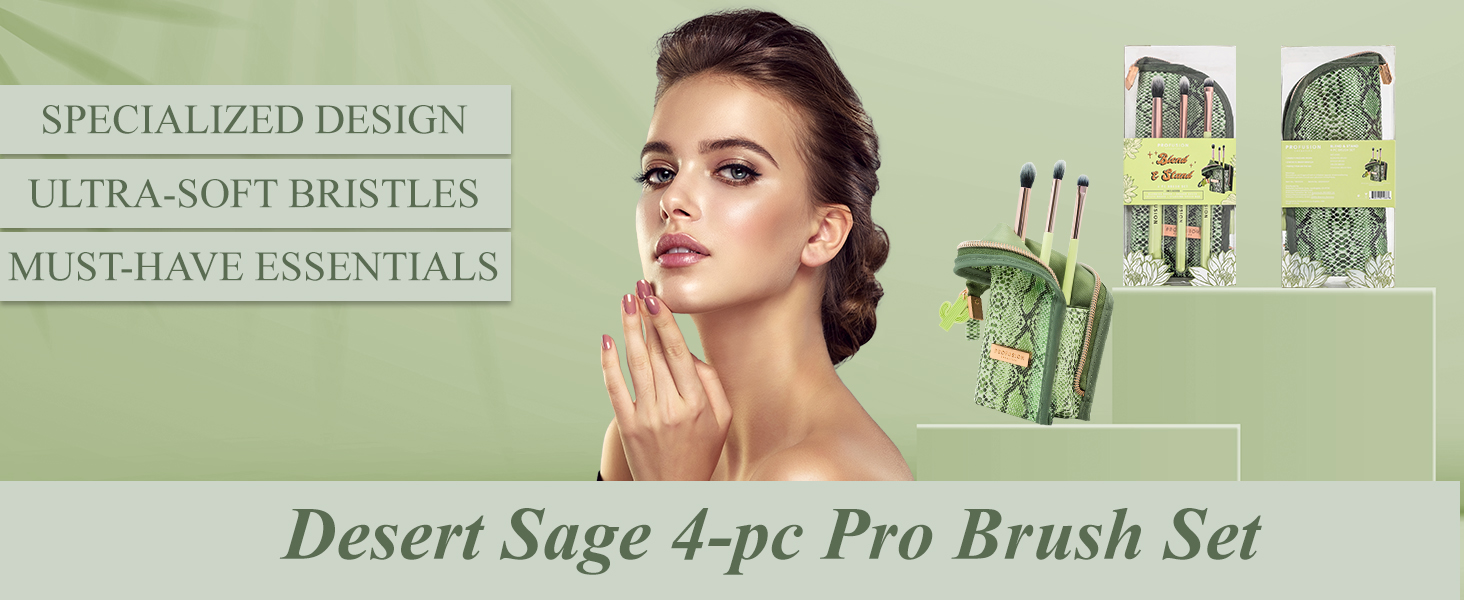Desert Sage 4pc pro Brush Set