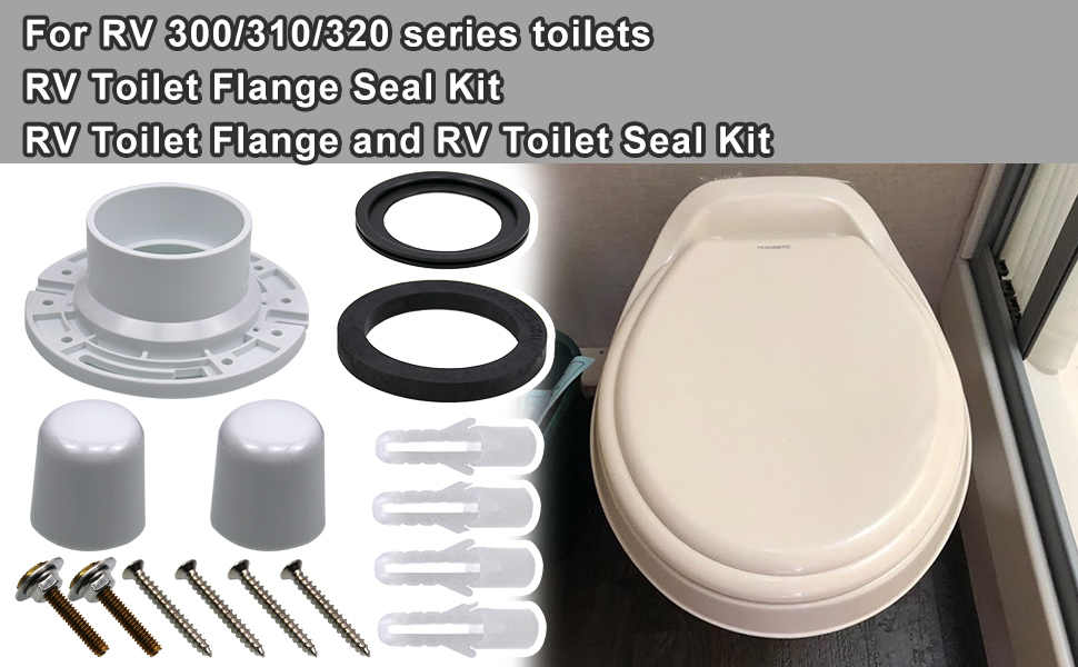 Sporacingrts rv toilet treatment and Flange Kit 3 Inch