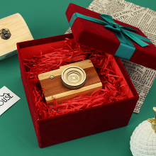 Velvet Square Gift Box Red
