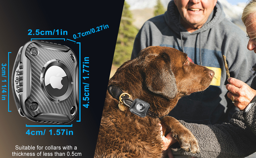 Airtag Dog Collar Holder Dog Airtag Holder Waterproof Airtag Holder for Airtag