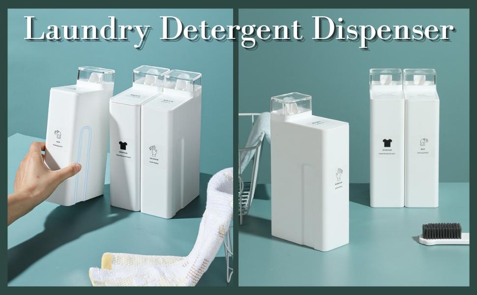 VVGAOGES Laundry Detergent Dispenser Reusable Empty Liquid Container
