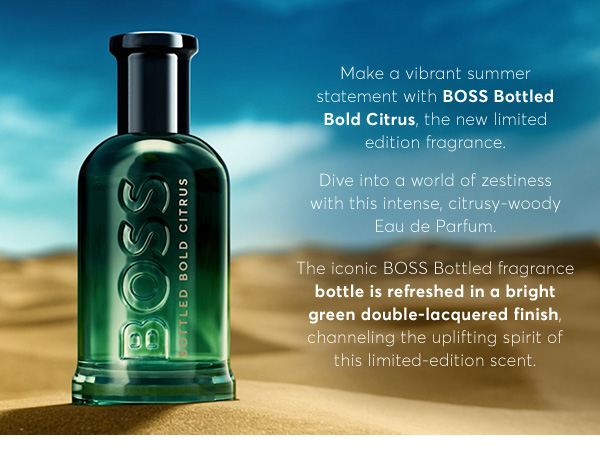 Hugo Boss Eau de parfum Bold Citrus en bouteille – Eau de
