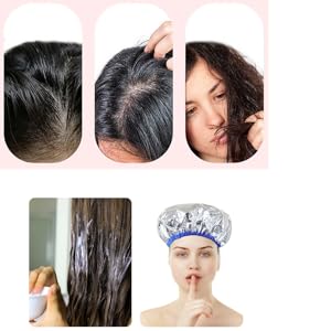 ・2枚セット トリートメントキャップ ヘアキャップ アルミキャップ 保温 Amazon | QuickYen アルミ 帽子 2個入り シャワーキャップ ヘア