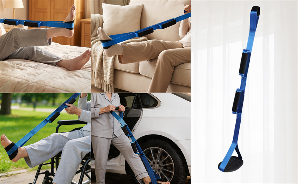 39Inch Long Leg Lifter Strap Rigid Foot Lifter After Hip Knee Replacement Mobility Aids Foot Lifters for Disabled and Elderly