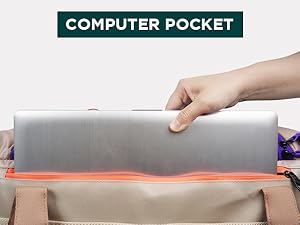 Pet carrier with padded computer pocket, fits laptop or tablet perfect for cat travel and commute