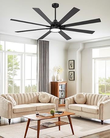 Amazon.com: Autoday 72 Inch Large Ceiling Fans with Lights