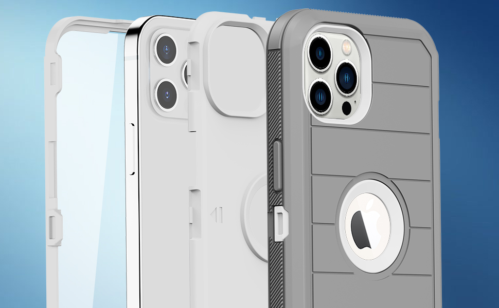 Aimoll88 for iPhone 12 Pro Max Case, with Built in Screen