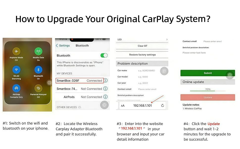 wireless carplay adapter system update