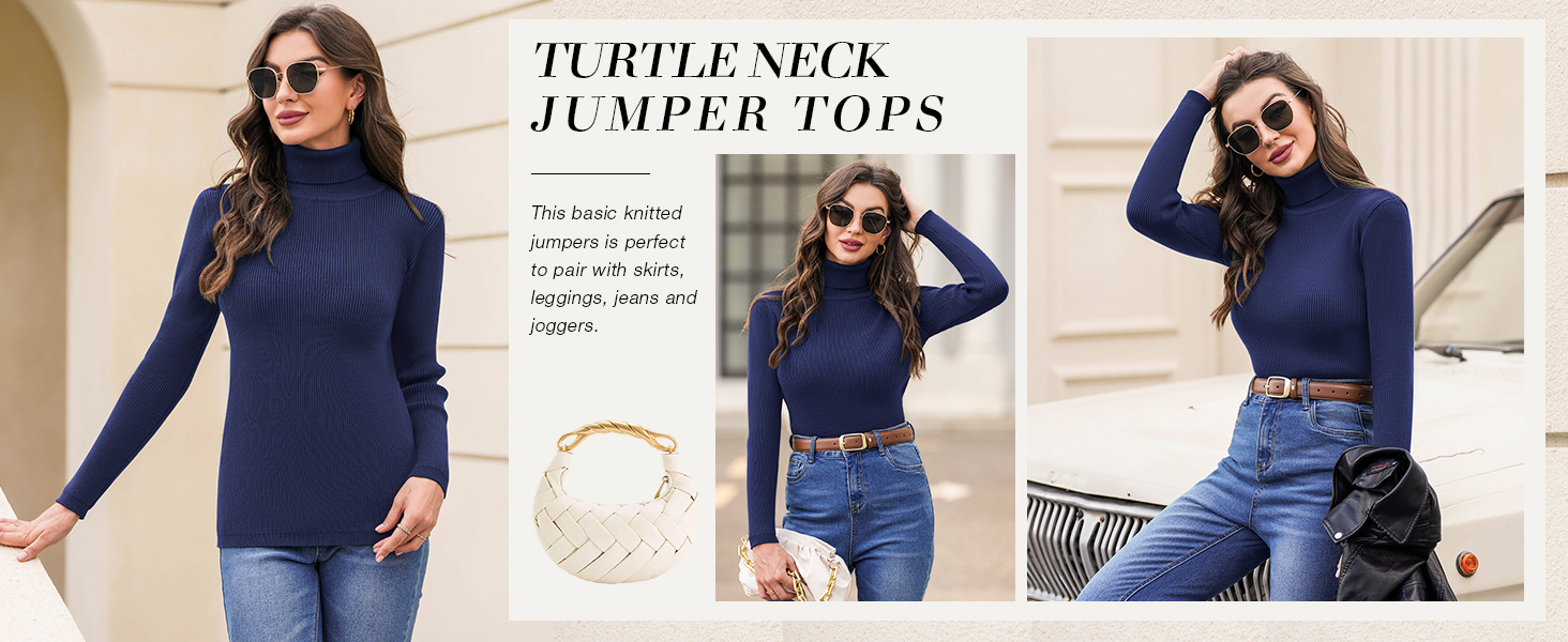 Turtle Neck Jumpers for Women