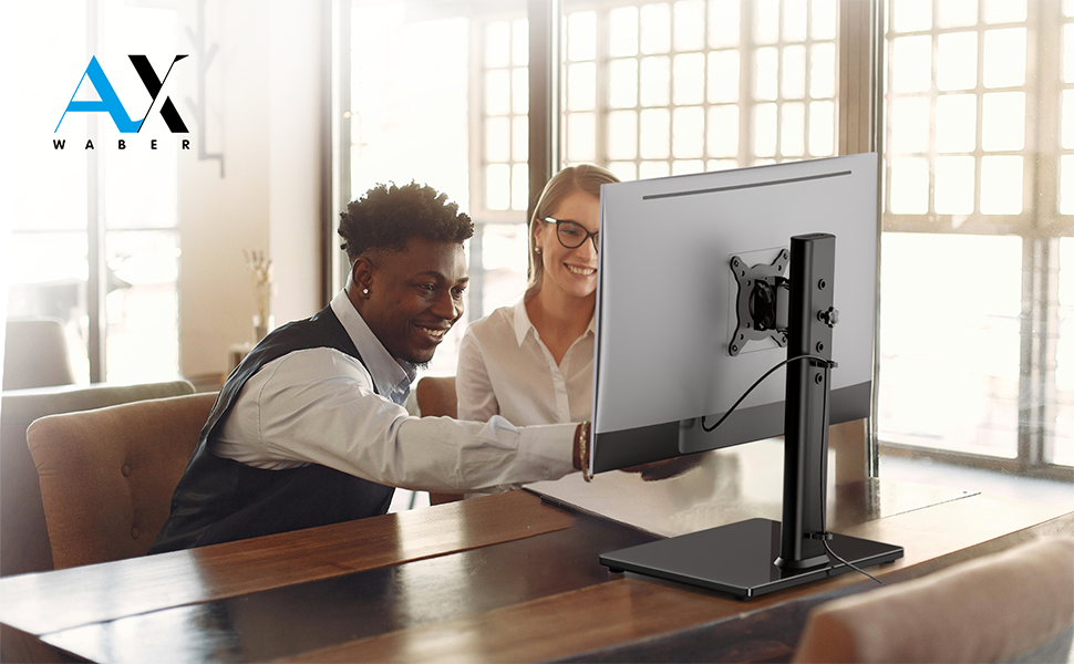 Amazon.co.jp: AX WABER モニタースタンド、独立式デスクトップ