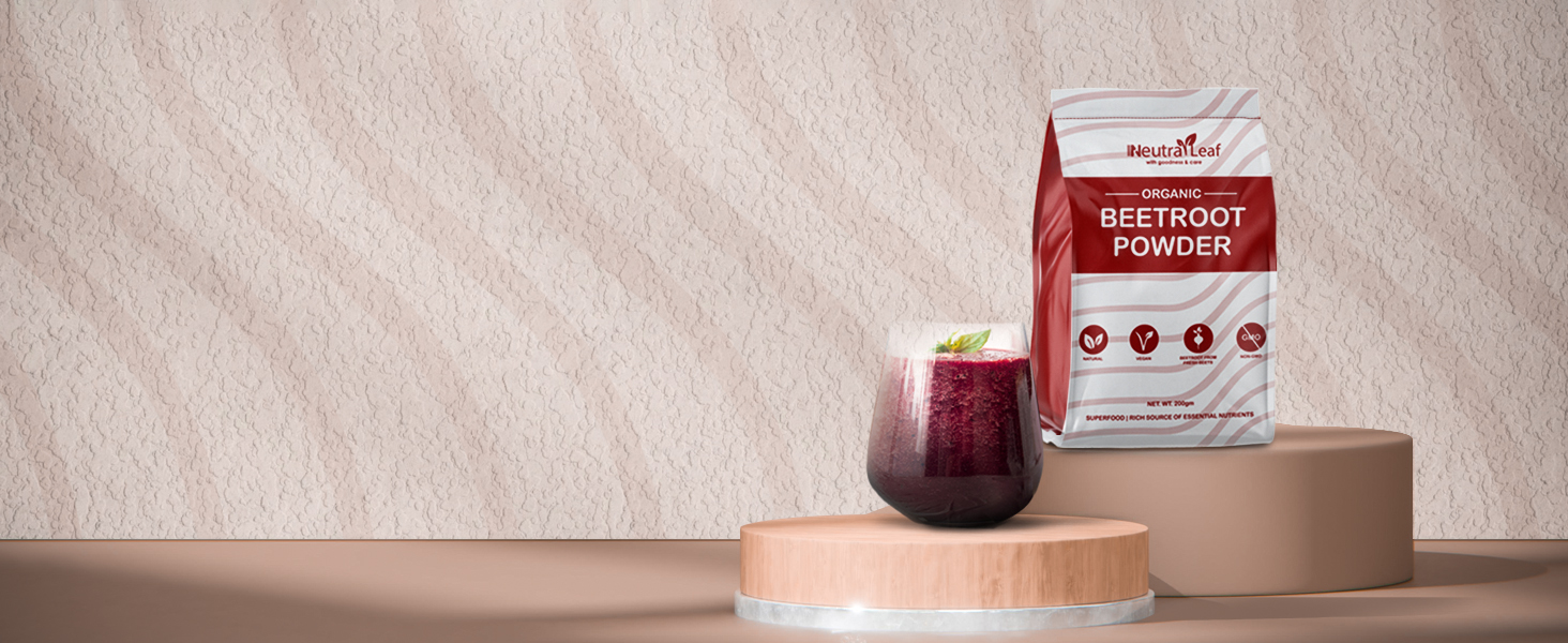 Buy Neutra Leaf Organic Beetroot Powder 200g (40 Servings), Beetroot