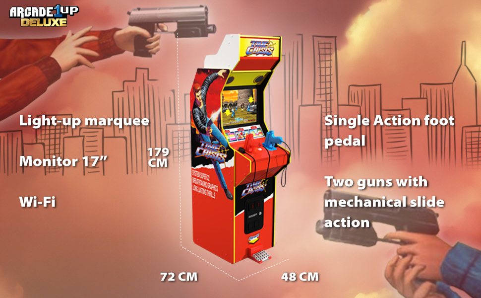 Arcade1Up Time Crisis タイムクライシス・ガンバレット 他 Arcade1Up Time Crisis タイムクライシス・ガンバレット他