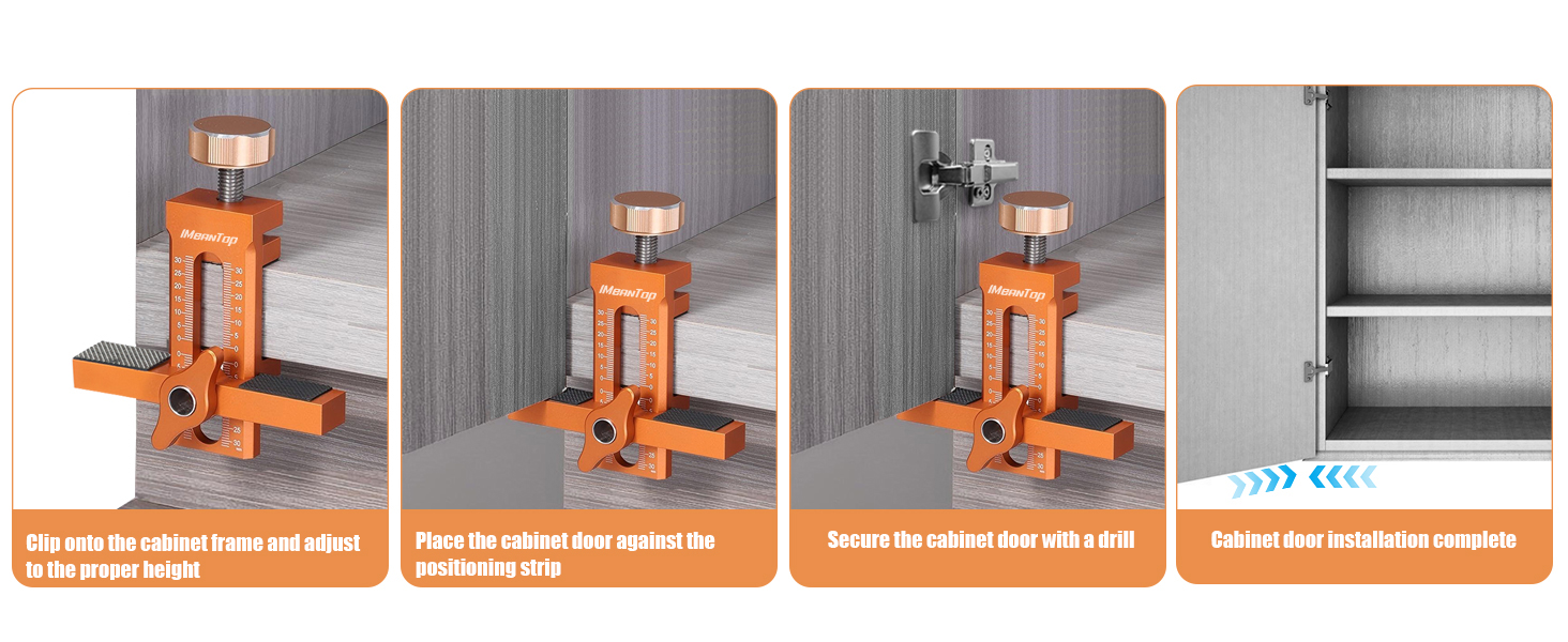 Cabinet Door Mounting Jig Introduction to Use