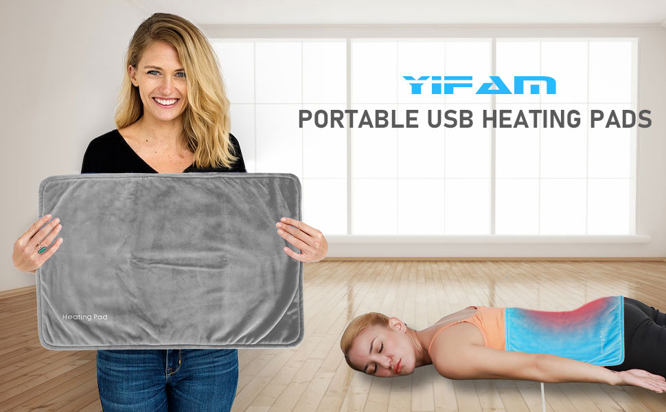 USB Heating Pads for Pain Relief, Portable Car Travel Electric