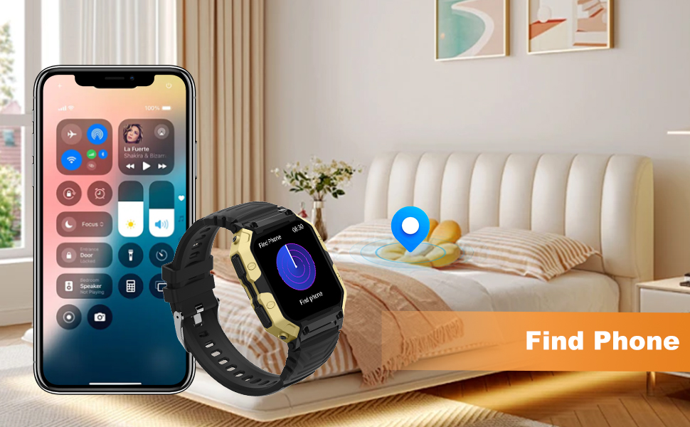 PEJE Smartwatch militar masculino com tela de 1,83 polegada, suporte a chamadas telefônicas, monitoramento de condicionamento físico, cardíaca e sono, compatível com iOS/Android.(Branco) 20 relogio smartwatch masculino