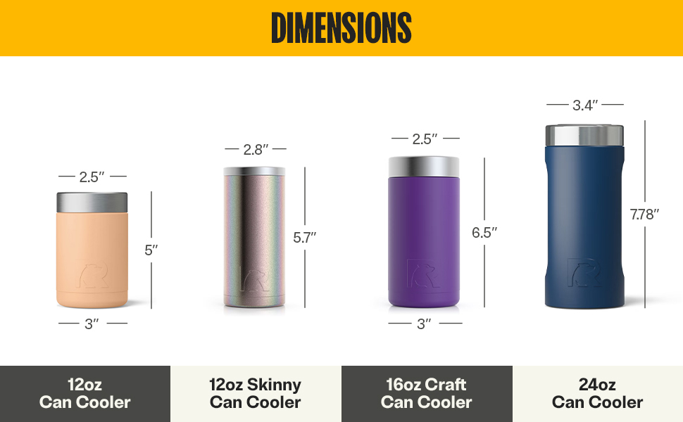 Amazon.com: RTIC Can Cooler Insulated, Drink, Beverage