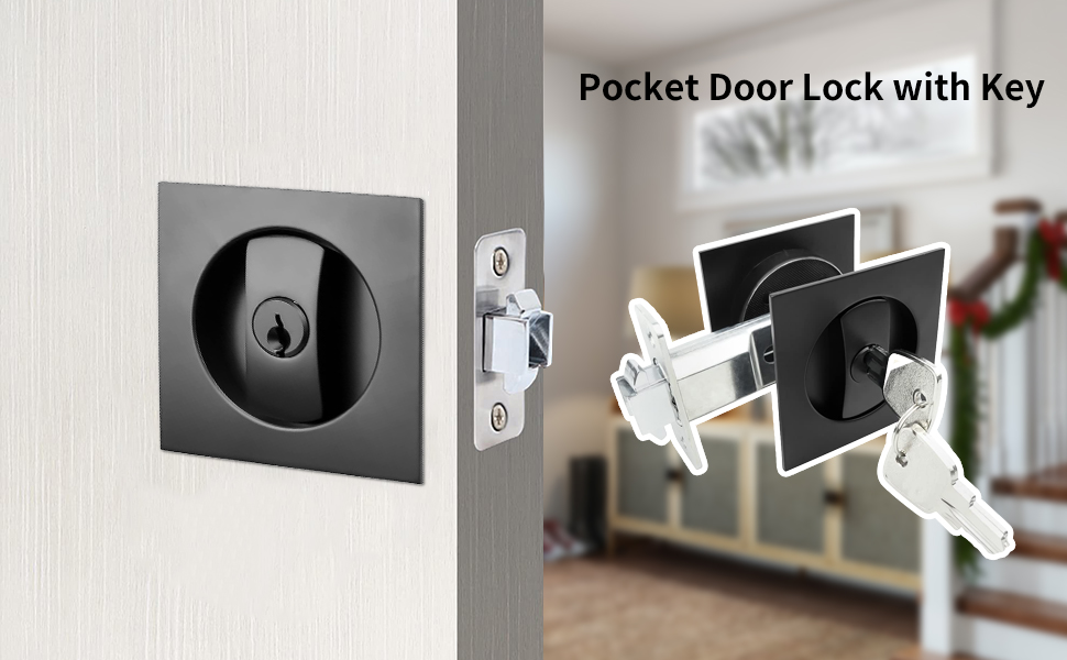 pocket door lock