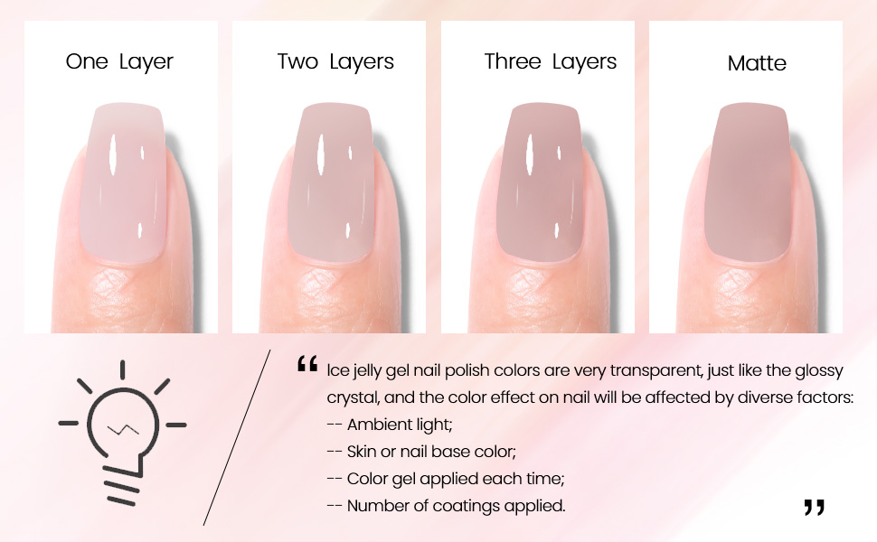  Jelly Gel Nail Polish