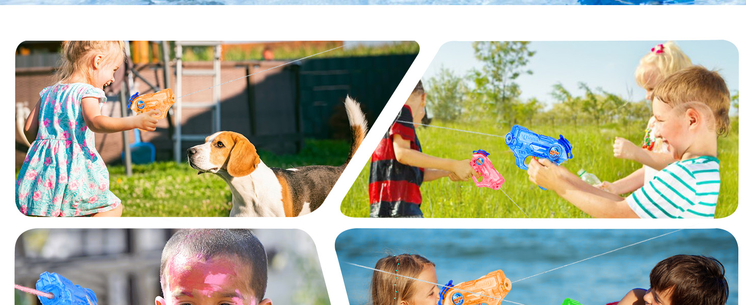 4 Pack Mini Water Gun for Kids Toddler