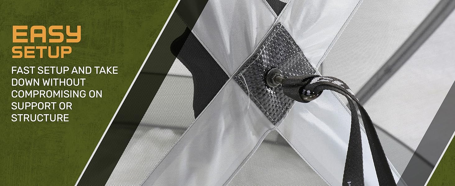 CLAM Quick-Set Venture 9 x 9 Ft Portable Outdoor Camping Canopy Shelter, Gray