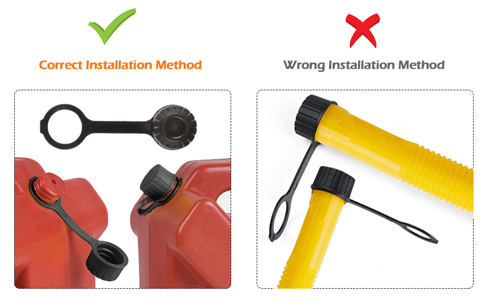 Niome Replacement Parts SelfVenting Fuel Gas Can Spouts Nozzle Kit