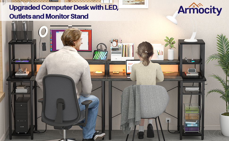Desk computer desk small desk gaming desk table desk with outlets