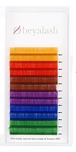 colored eyelash extensio s