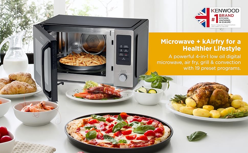 KENWOOD 30L 4in1 Microwave Oven + Air Fryer +Grill+ Convection with