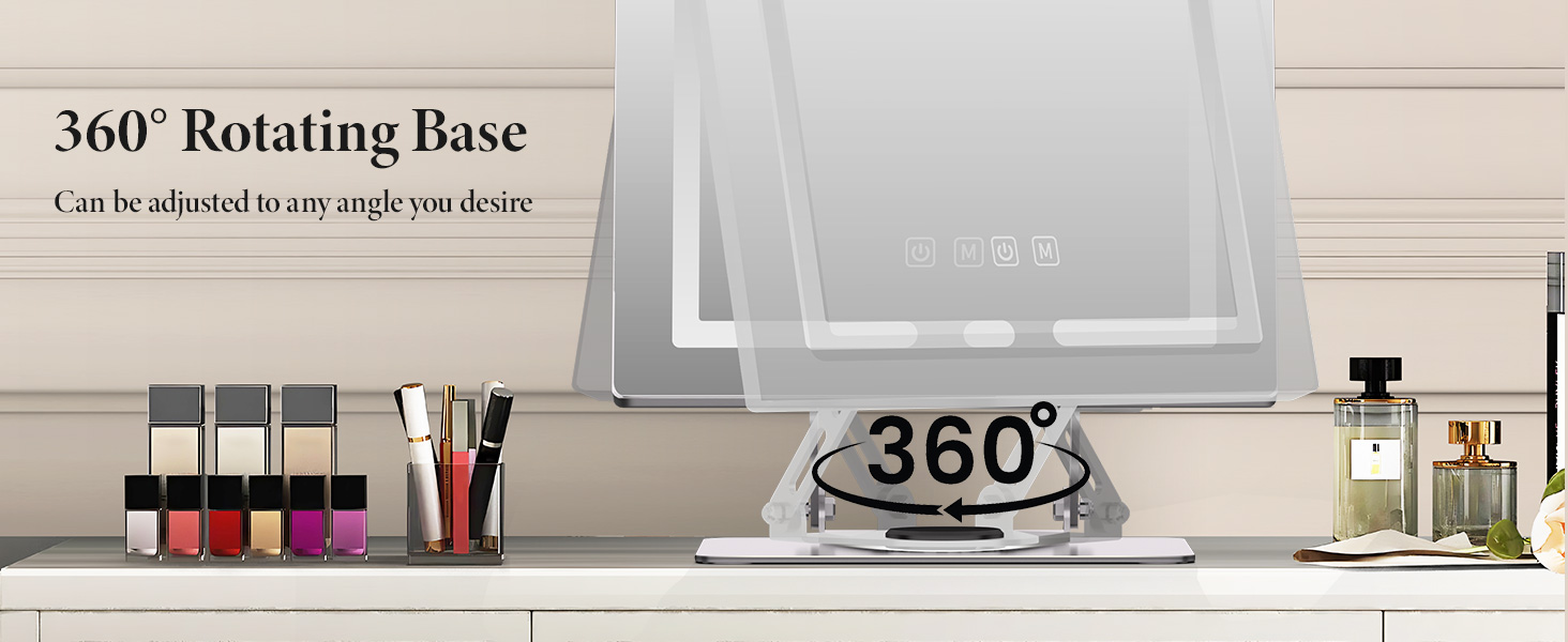 lighted makeup mirror