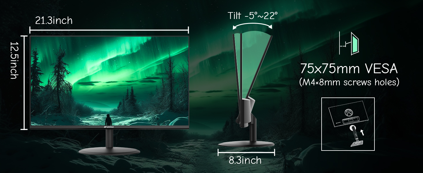 75 × 75 VESA Mount