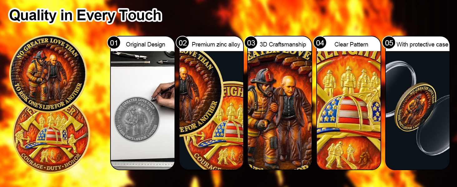 Firefighter Challenge Coin