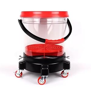 Bucket Dolly 5 Gallon Car Wash Professional Detailing Bucket Dolly with Heavy Duty Wheel Casters