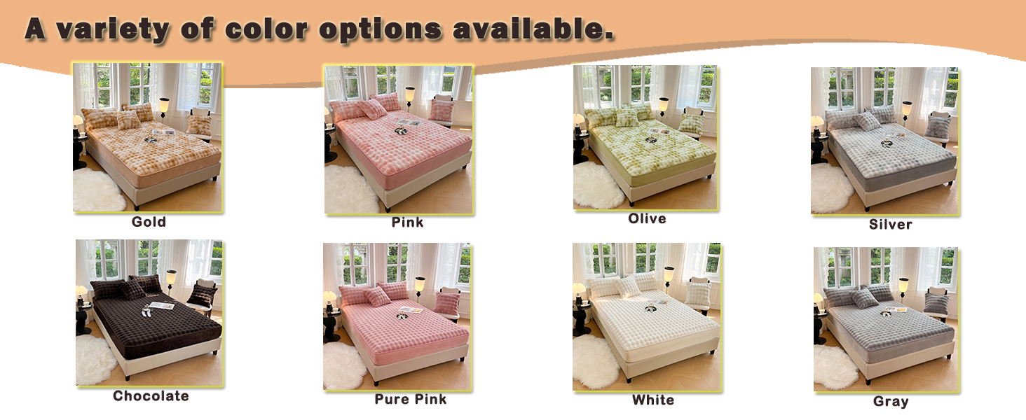 Plush Shaggy Fitted Sheet Full Size Velvet Fitted Sheet